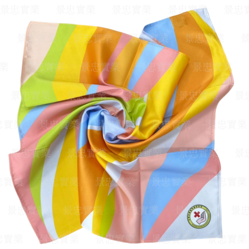 教師協會絲巾  |產品展示|絲巾|文創客製化絲巾
